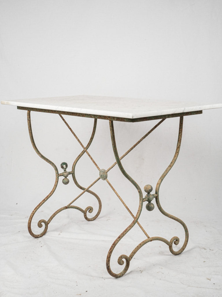 Charming 19th-century rectangular marble table