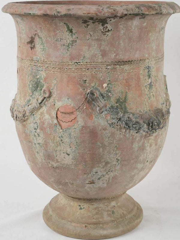 Timeworn Anduze urn, exceptional, French