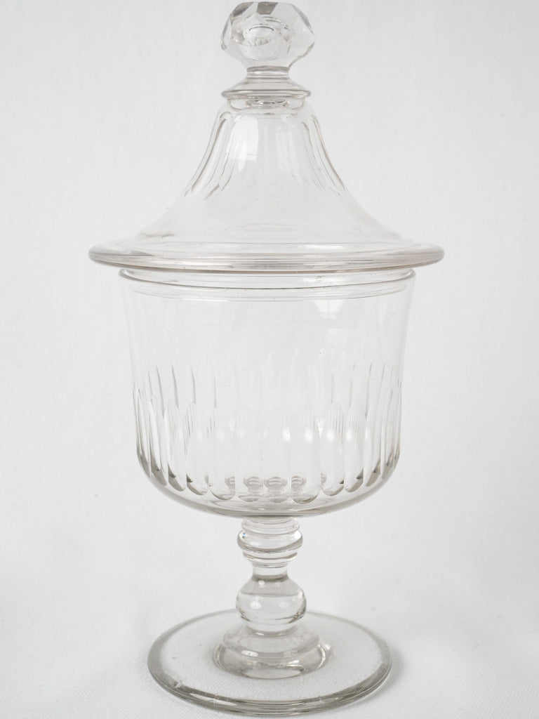 Antique French Glass Candy Jar