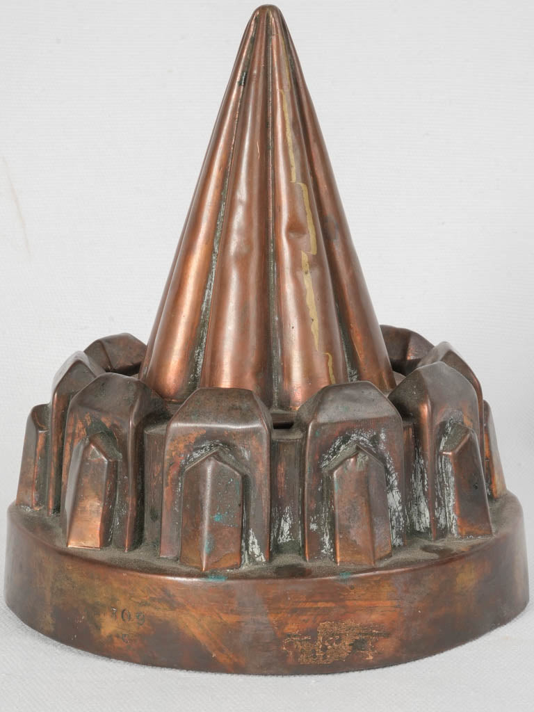 Grand Victorian Era Copper Spire Mold