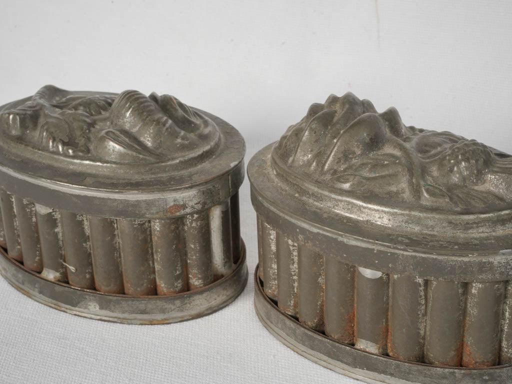 Beautiful 1900s floral ice cream mold