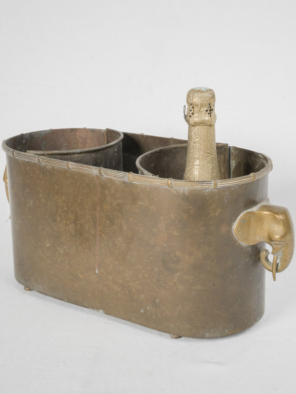 Vintage Brass Victorian Champagne Cooler