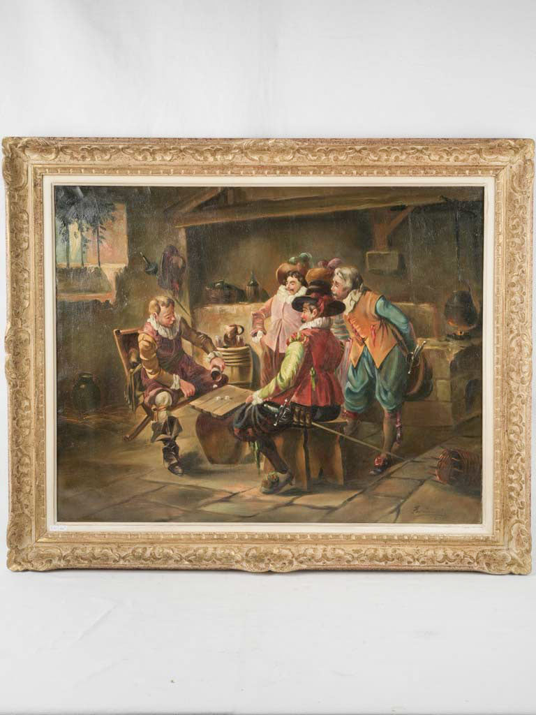 Vintage Musketeers Oil on Canvas