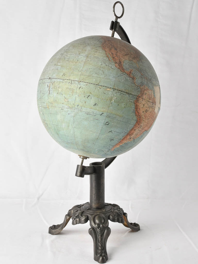 Ornamental world globe for decorative use