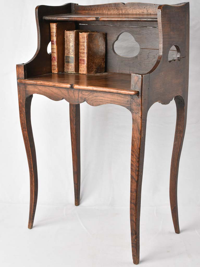 Antique French nightstand - walnut