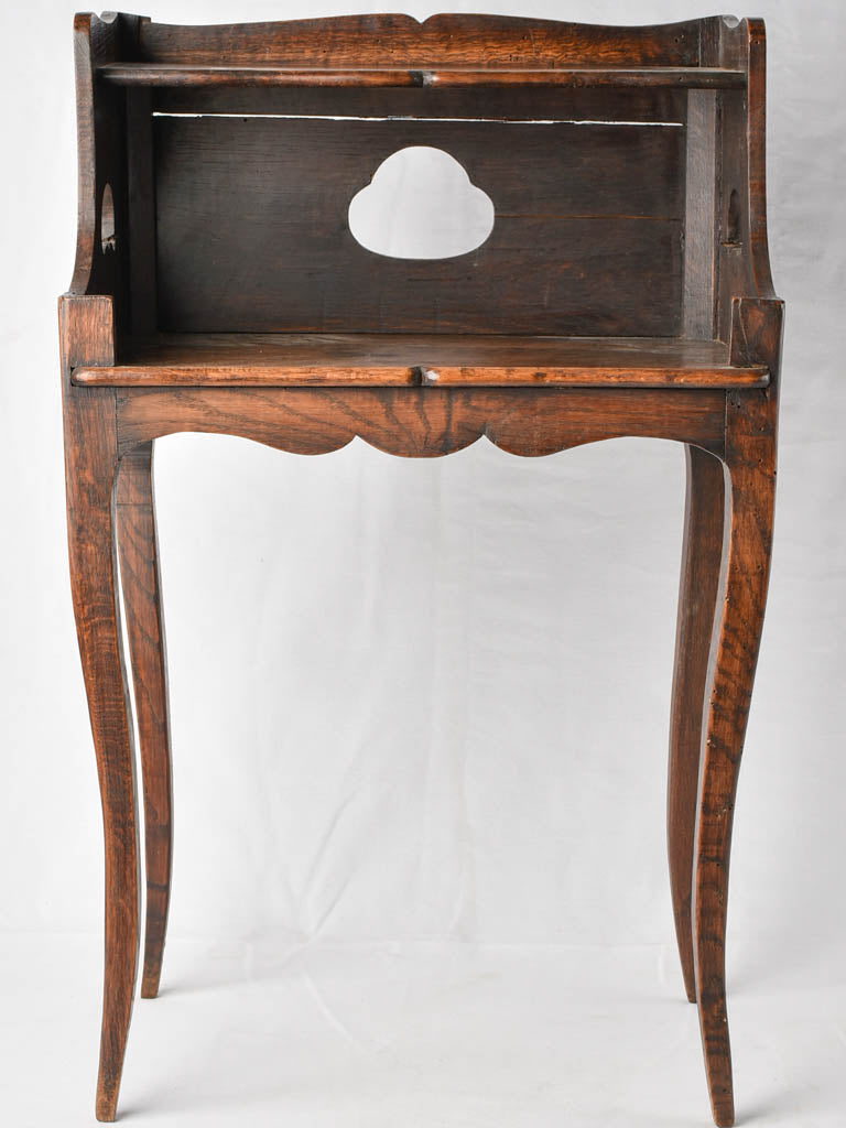 Antique French nightstand - walnut