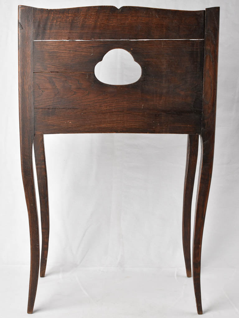 Antique French nightstand - walnut