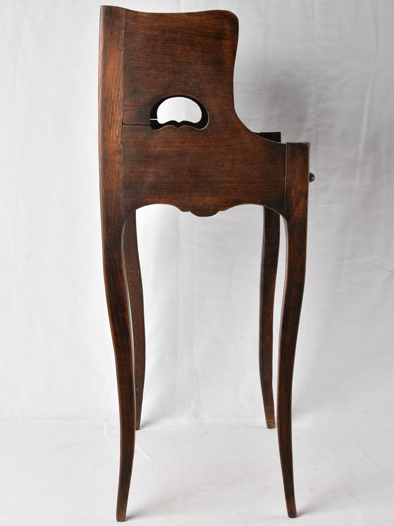 Antique French nightstand - walnut