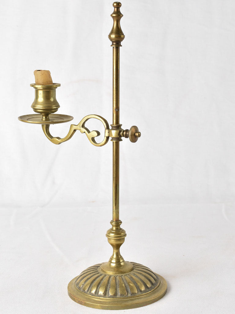 Adjustable French candlestick - 19th century 13½"