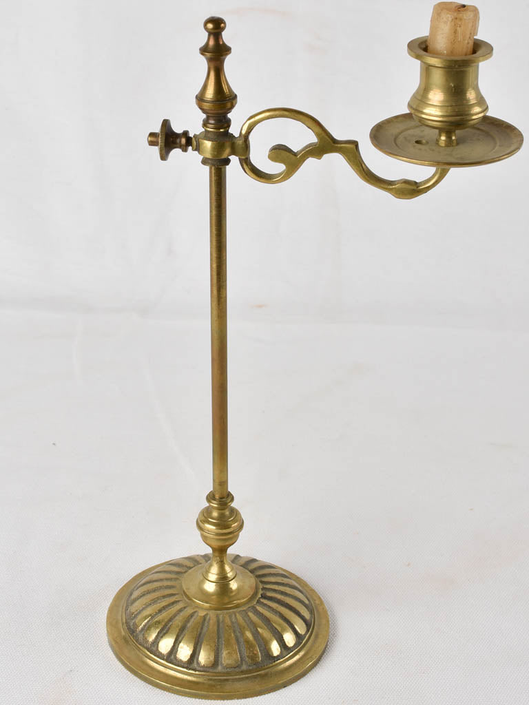 Adjustable French candlestick - 19th century 13½"