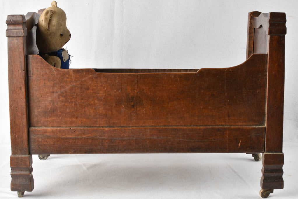 Louis Philippe doll's bed - walnut 23¾"