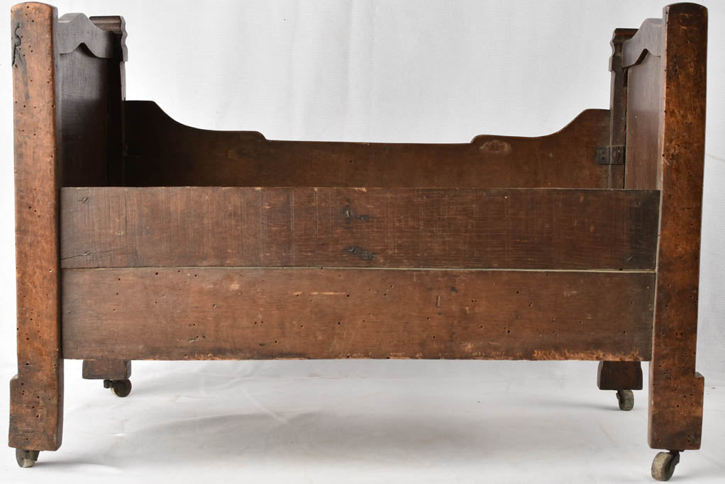 Louis Philippe doll's bed - walnut 23¾"