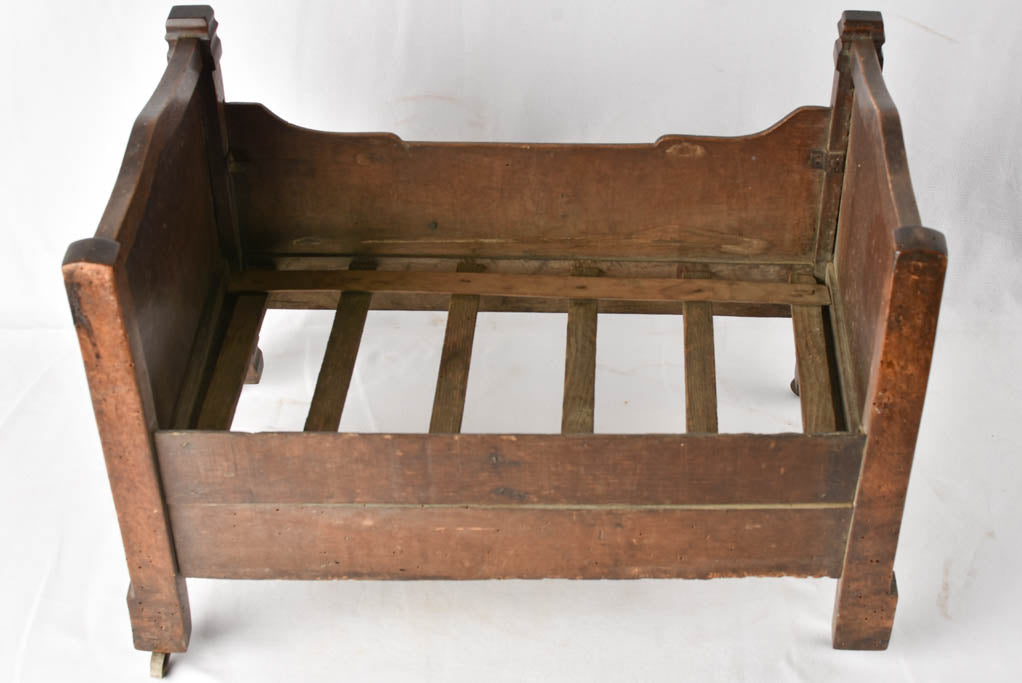 Louis Philippe doll's bed - walnut 23¾"