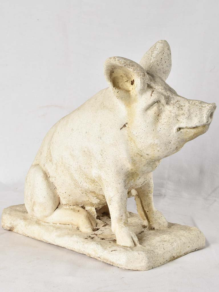 Vintage garden pig decoration 15¼"