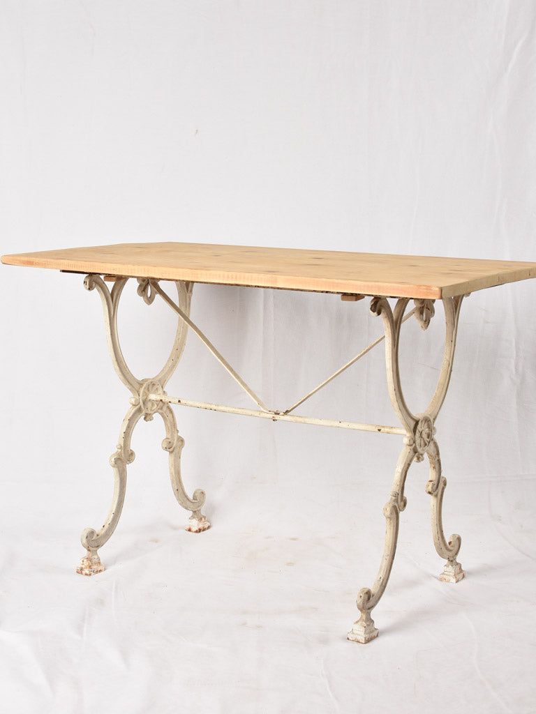 Antique French pine bistro table