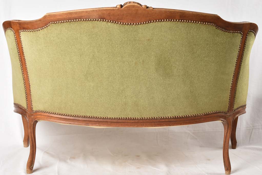 Early Twentieth Century Velvet Sofa