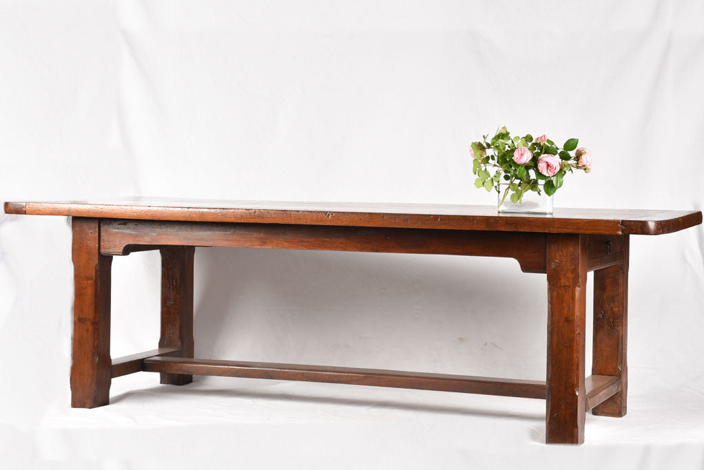 18th century French dining / farm table - walnut 95¾" x 35¾"