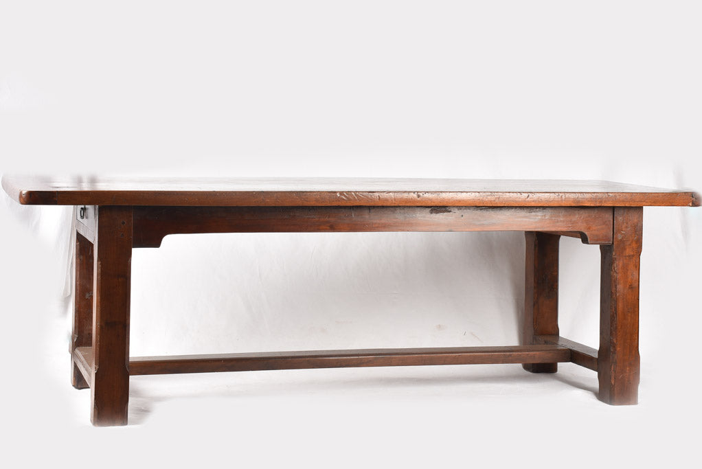 18th century French dining / farm table - walnut 95¾" x 35¾"