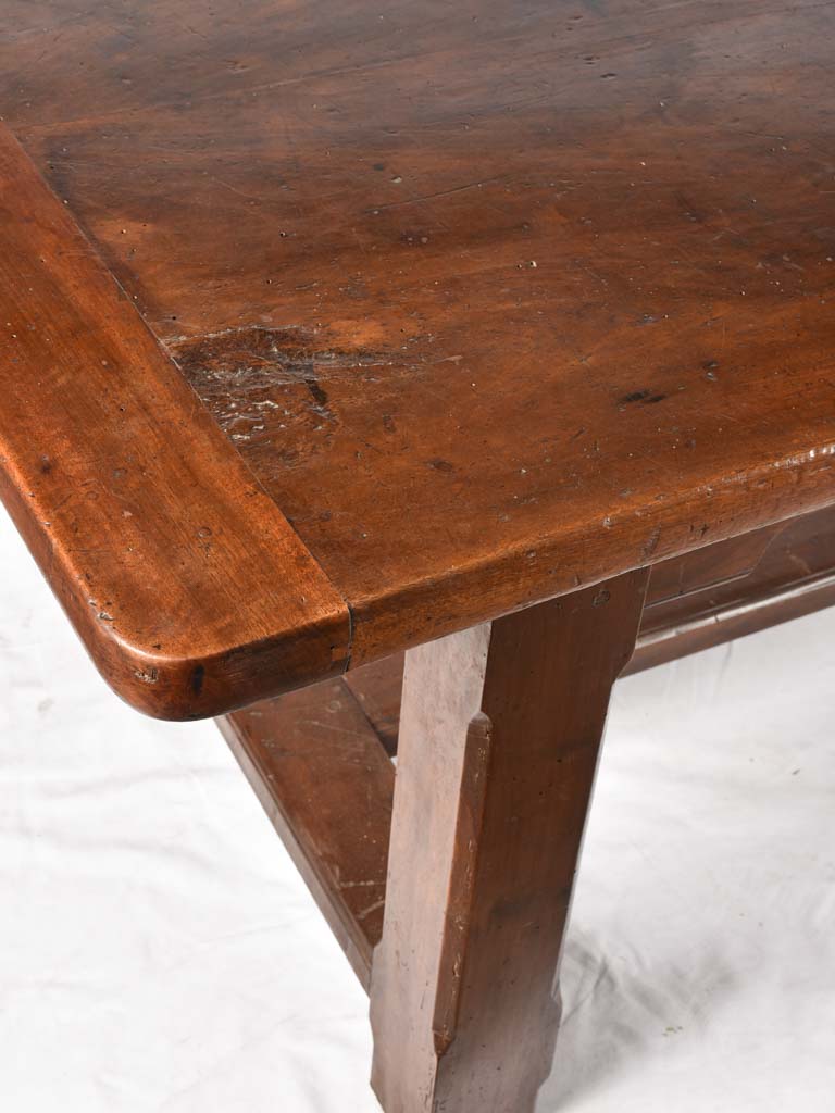 18th century French dining / farm table - walnut 95¾" x 35¾"