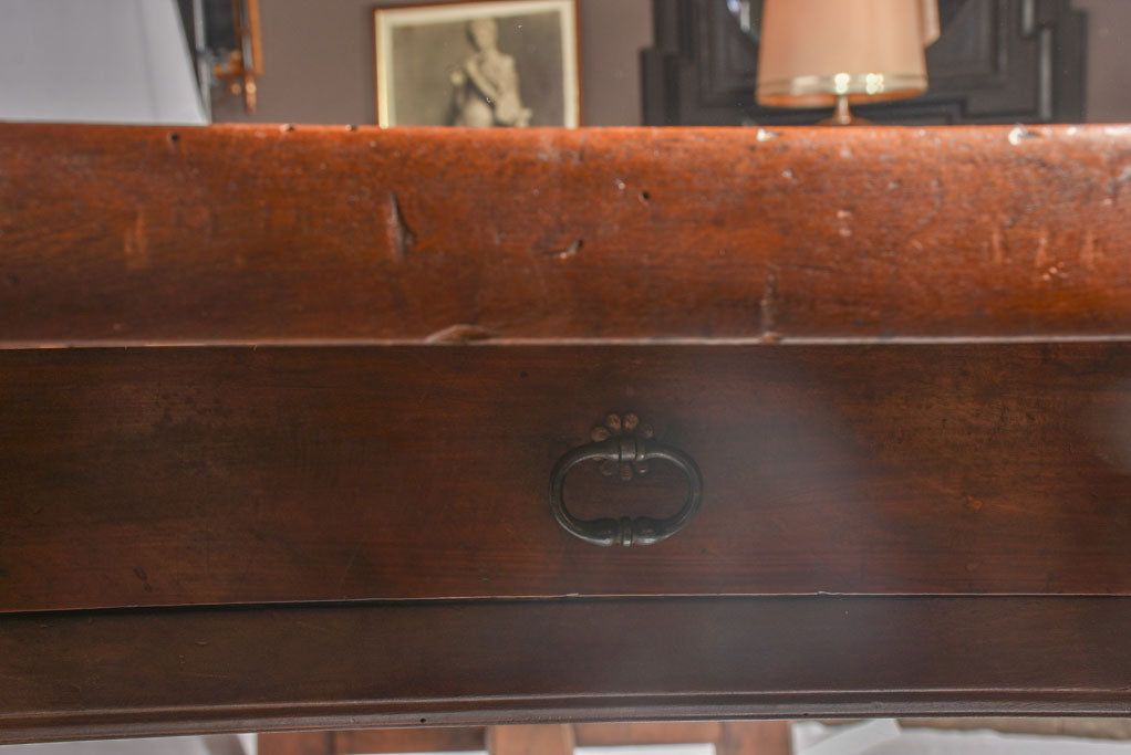 18th century French dining / farm table - walnut 95¾" x 35¾"