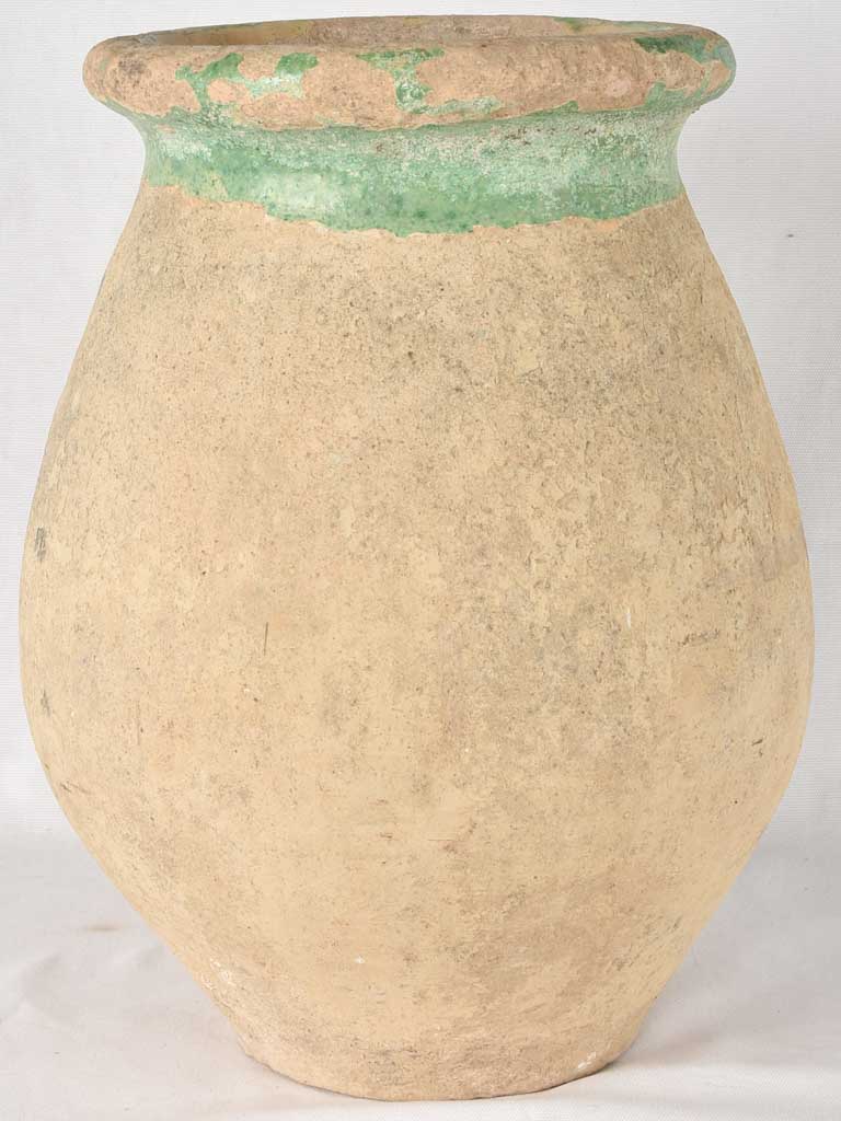 Small 19th century Biot jar w/ green glaze - 18½"