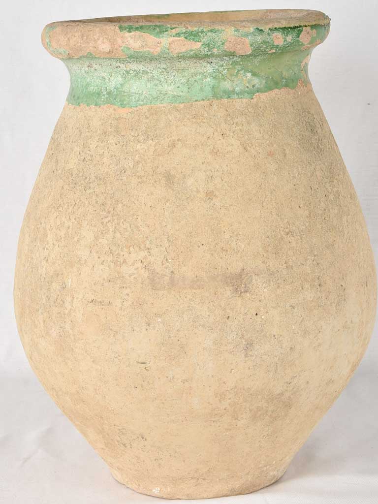 Small 19th century Biot jar w/ green glaze - 18½"