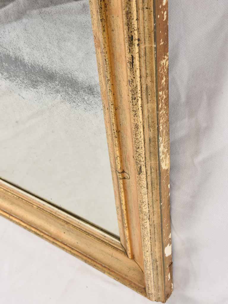 Louis Philippe mirror w/ gilded frame 34¾" x 23¾"