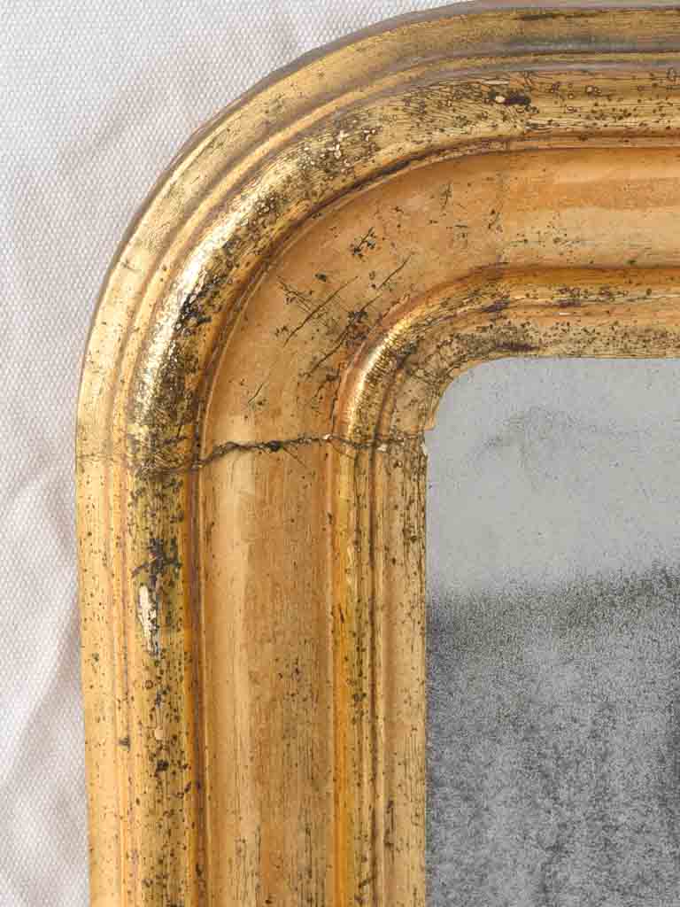 Louis Philippe mirror w/ gilded frame 34¾" x 23¾"