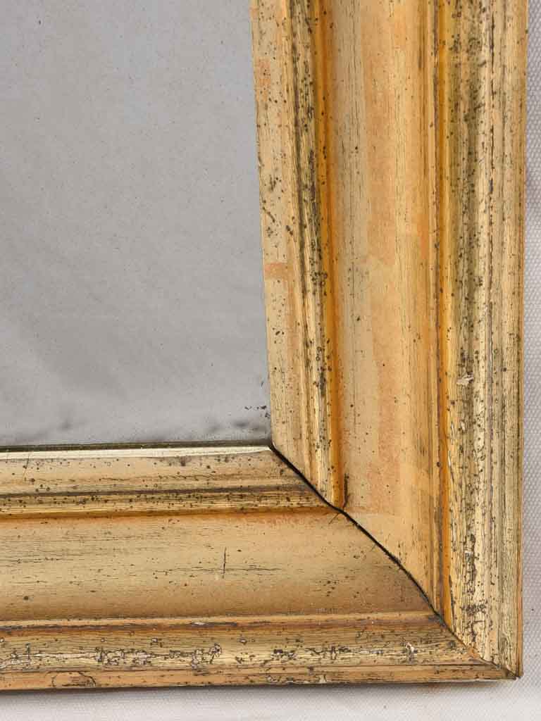 Louis Philippe mirror w/ gilded frame 34¾" x 23¾"