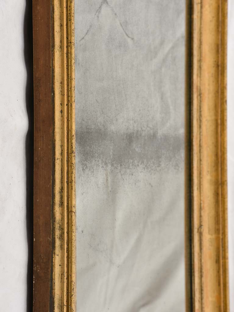 Louis Philippe mirror w/ gilded frame 34¾" x 23¾"