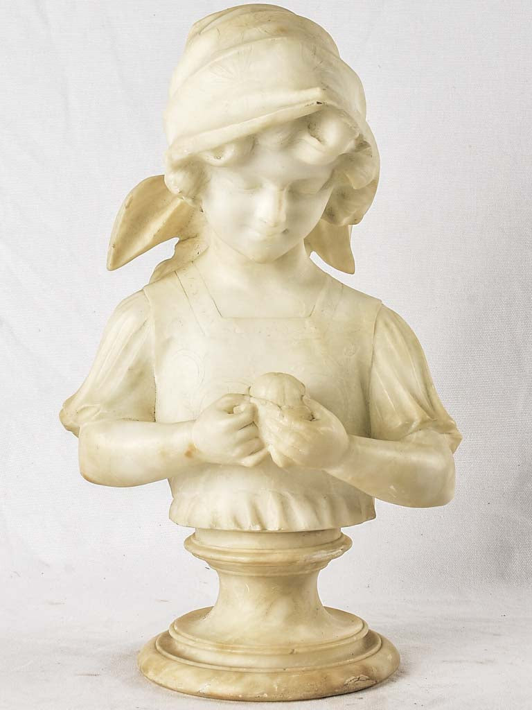 Alabaster sculpture of a child - late 19th century 18½"