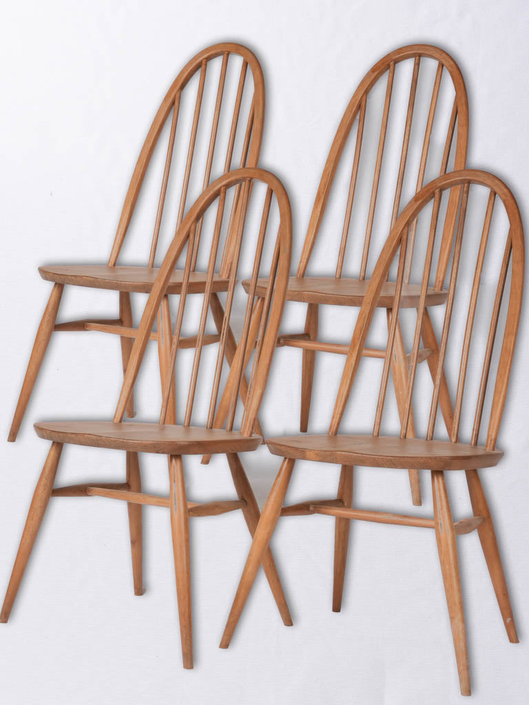 Set of four Ercol kitchen chairs