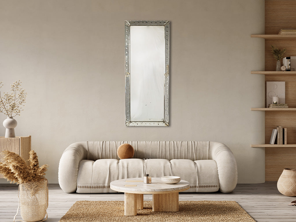 Elegant Venetian mirror, horizontal/vertical