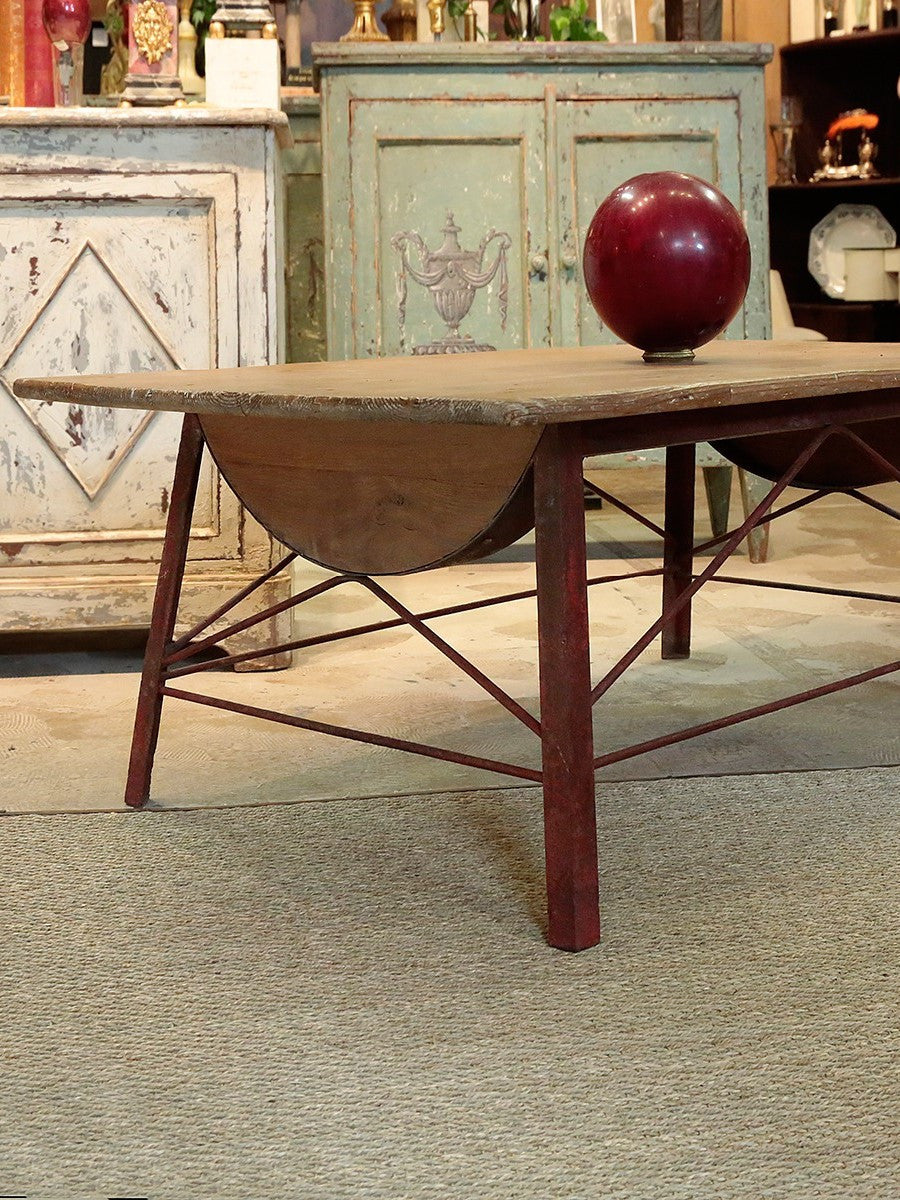 Wine barrel coffee table