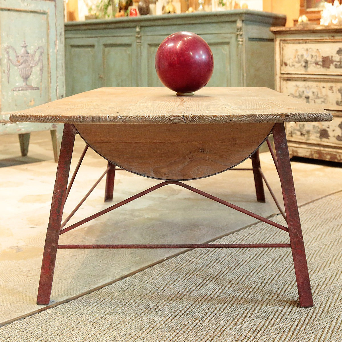 Wine barrel coffee table