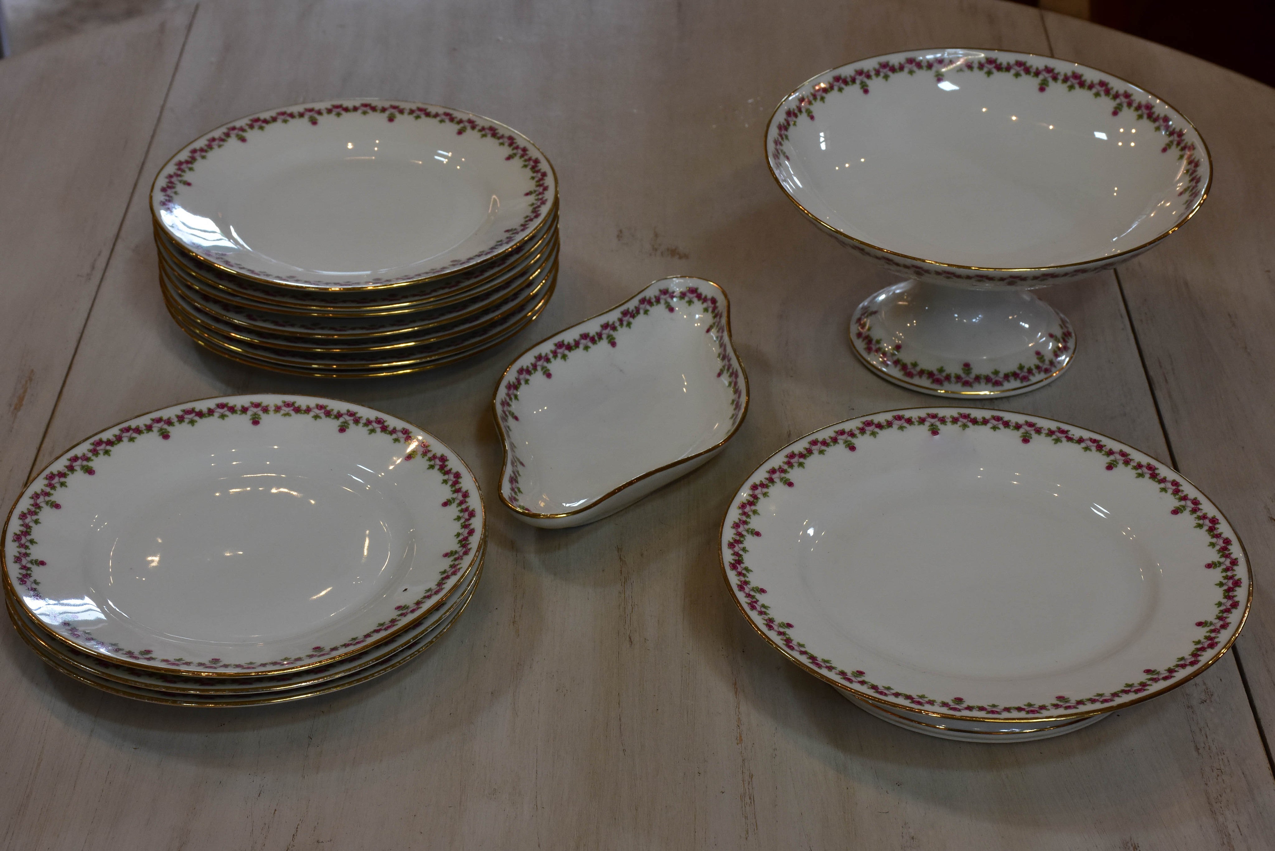 Dessert service (Vierzon), 20th-century - 13 piece