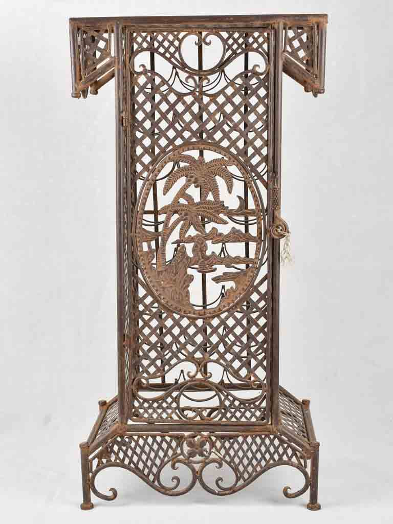 Aged Iron Wine Rack