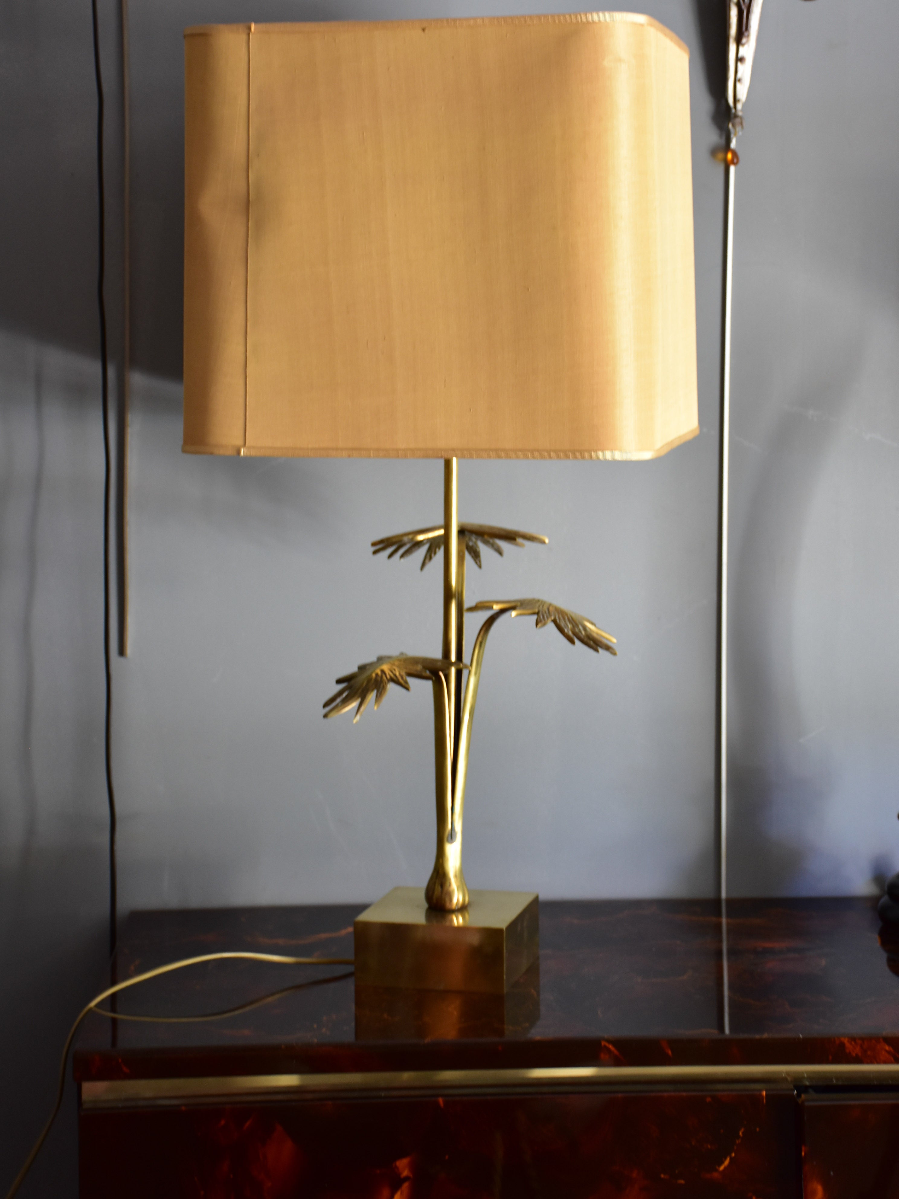 Large pair of vintage Maison Charles table lamps