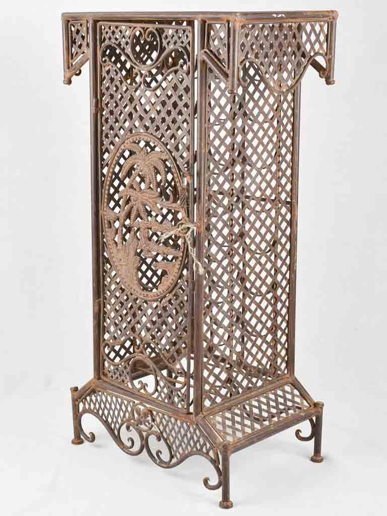 Modern Wrought Iron 24-bottle Rack