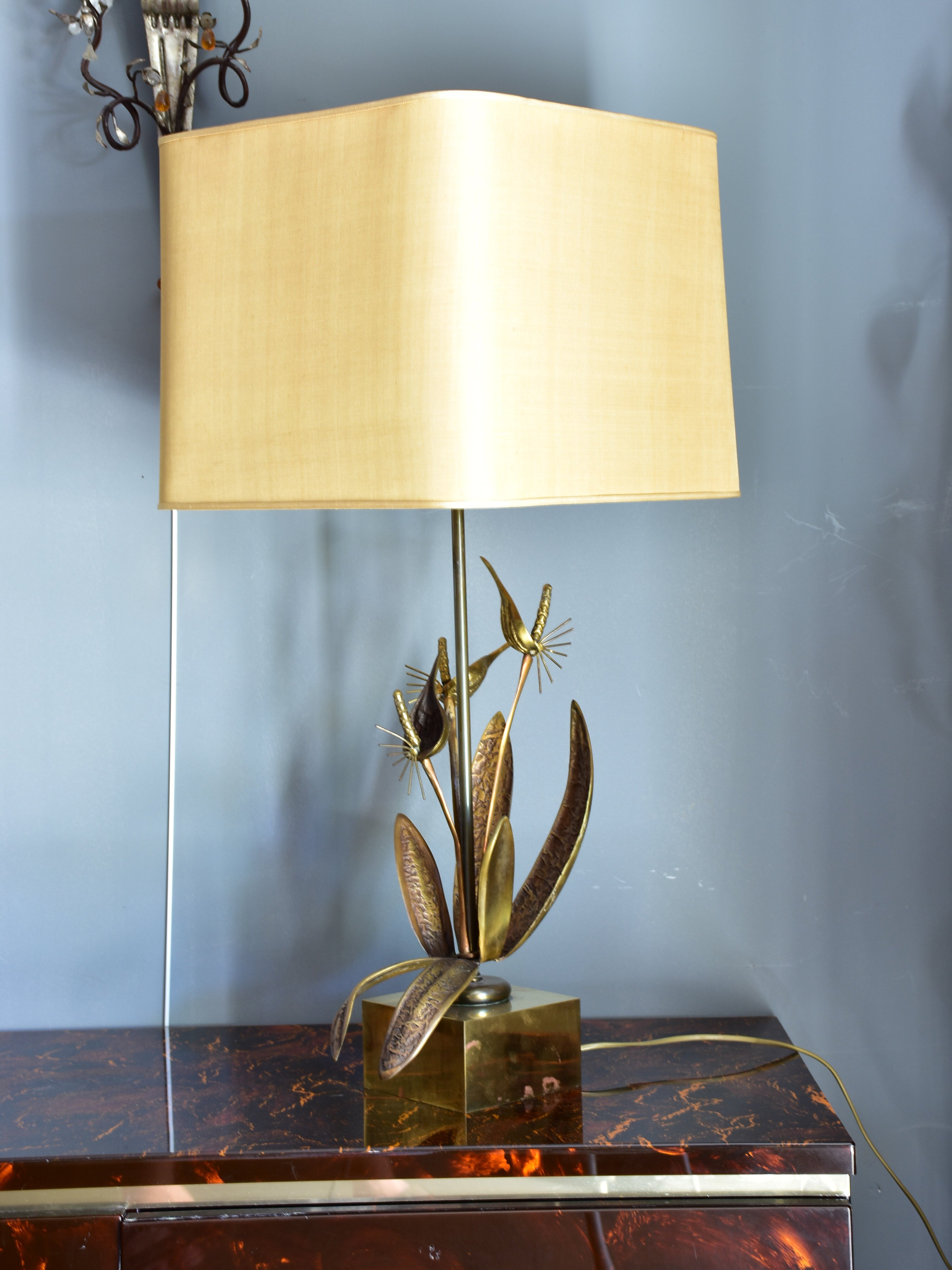 Large pair of vintage Maison Charles table lamps