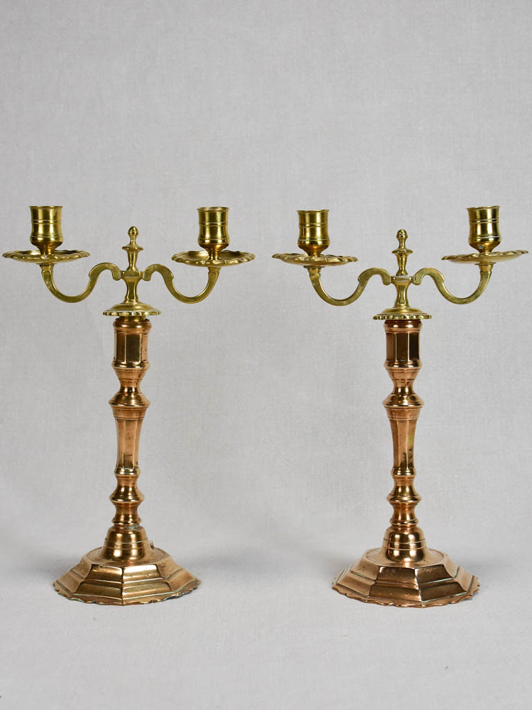 Antique Louis XIV-style Bronze Candelabras