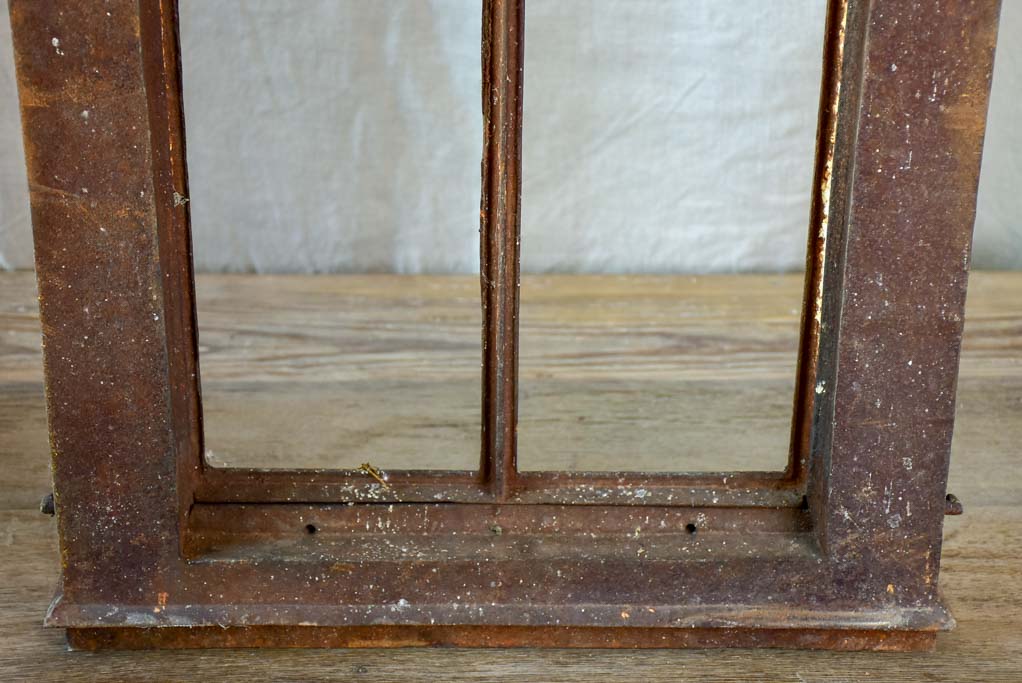 Salvaged French dorma window frame - cast iron