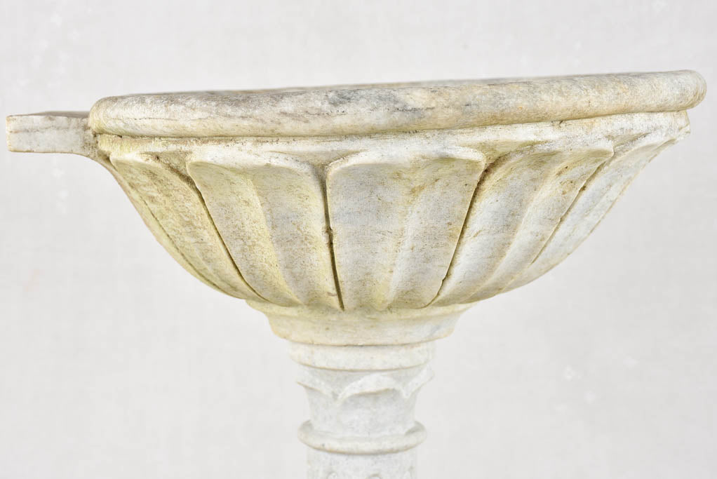 19th century marble fountain / pedestal basin 35½"