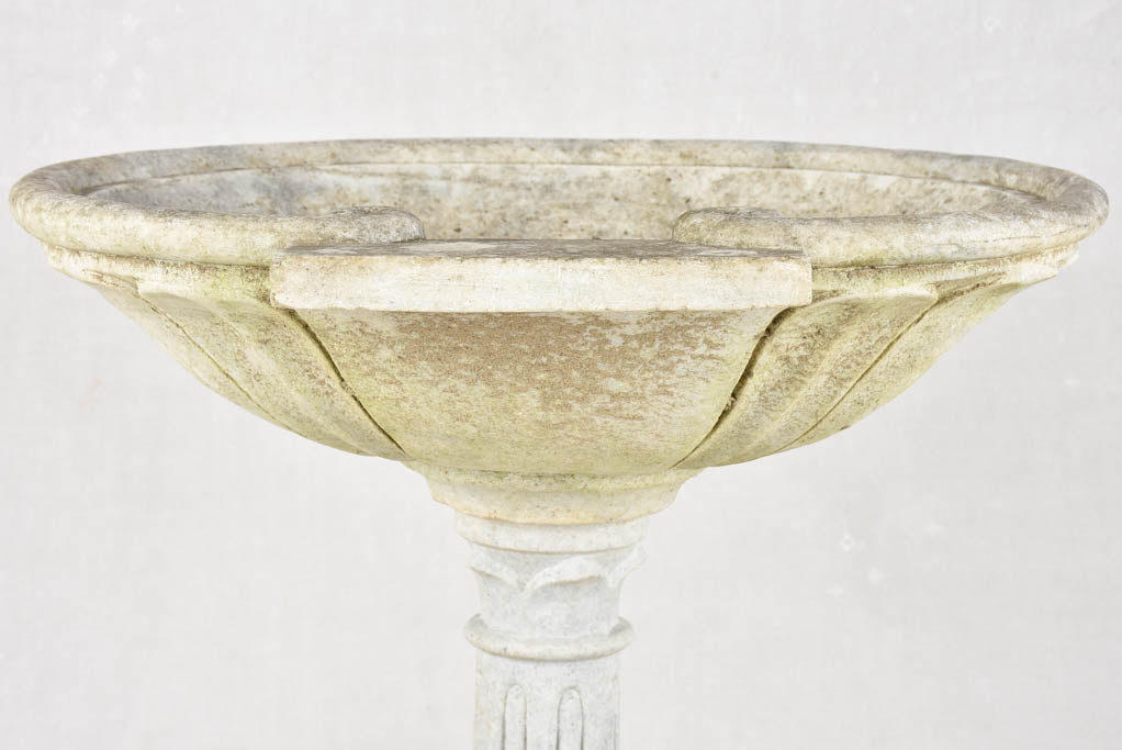 19th century marble fountain / pedestal basin 35½"