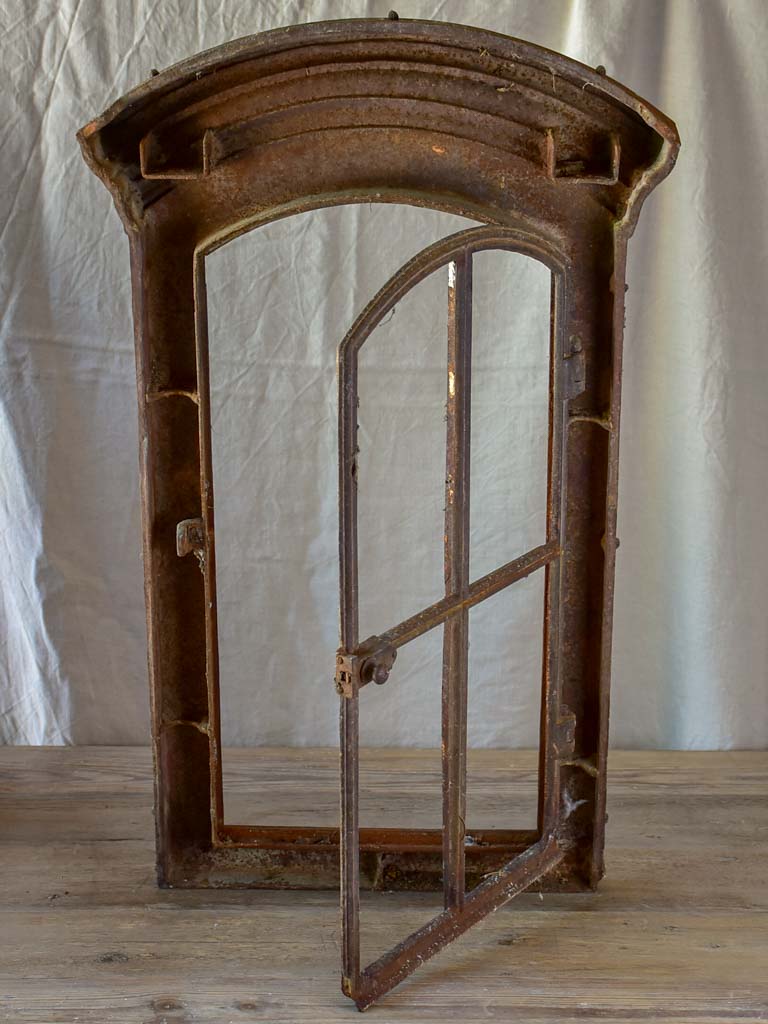 Salvaged French dorma window frame - cast iron