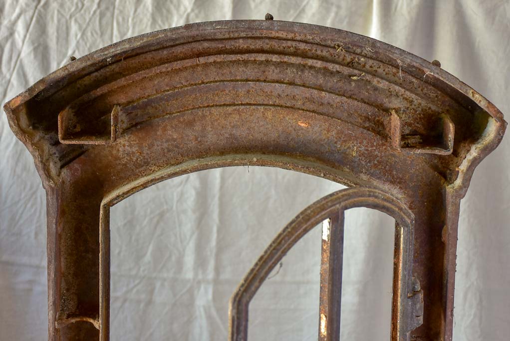 Salvaged French dorma window frame - cast iron