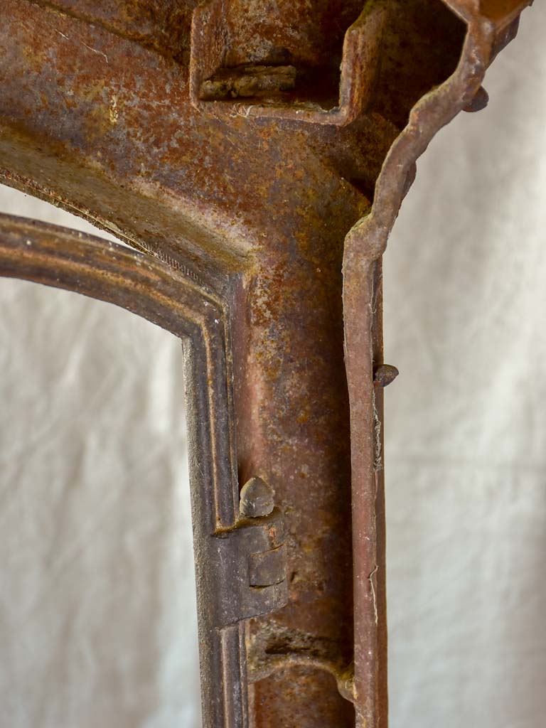 Salvaged French dorma window frame - cast iron