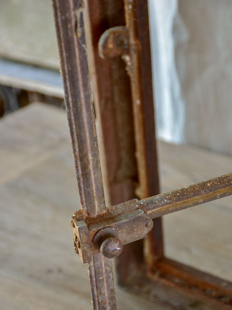 Salvaged French dorma window frame - cast iron