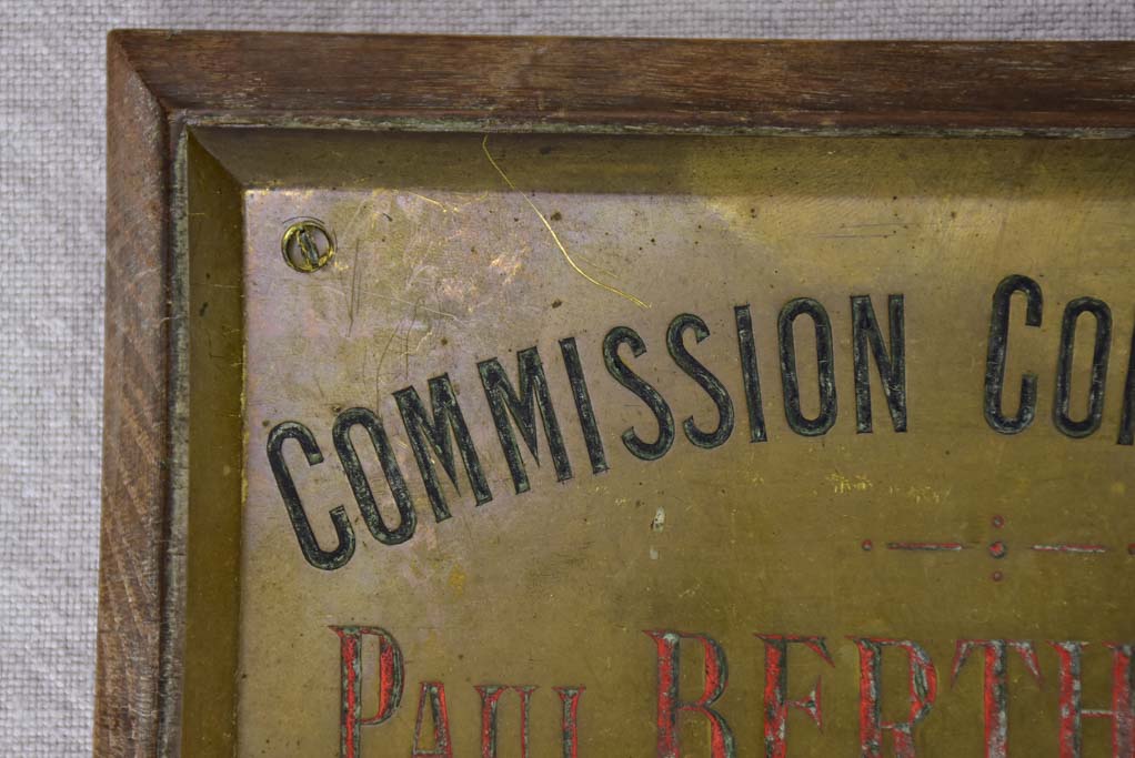 Two early 20th century French signs