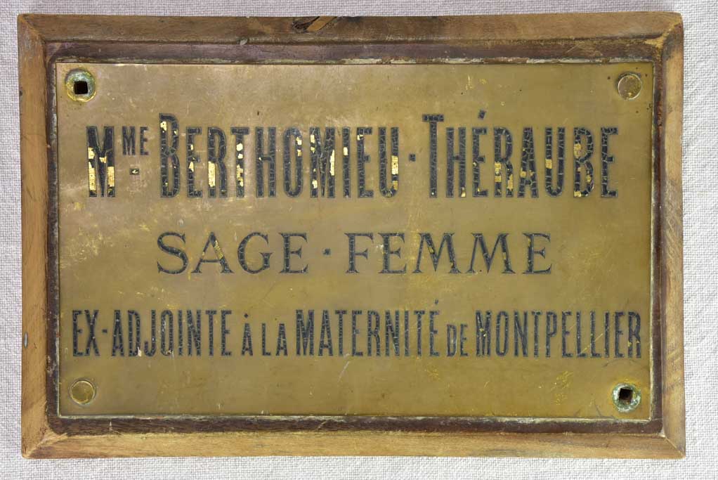 Two early 20th century French signs